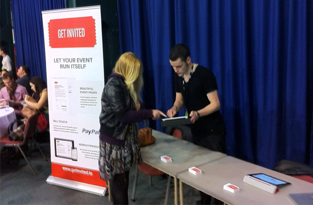 Demonstrating Get Invited at Industry Conference