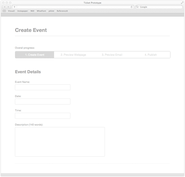 Ticketing App Prototype